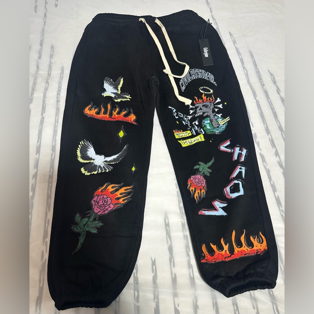 Civil Regime Men’s Heavyweight Black Sweatpants